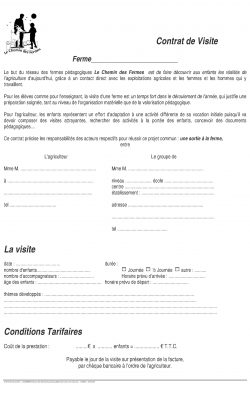 Contrat de visite